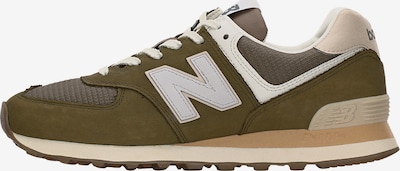 36-36,5 dydžio Sportbačiai be auliuko '574' iš new balance, spalva – žalia / balta, Prekių apžvalga
