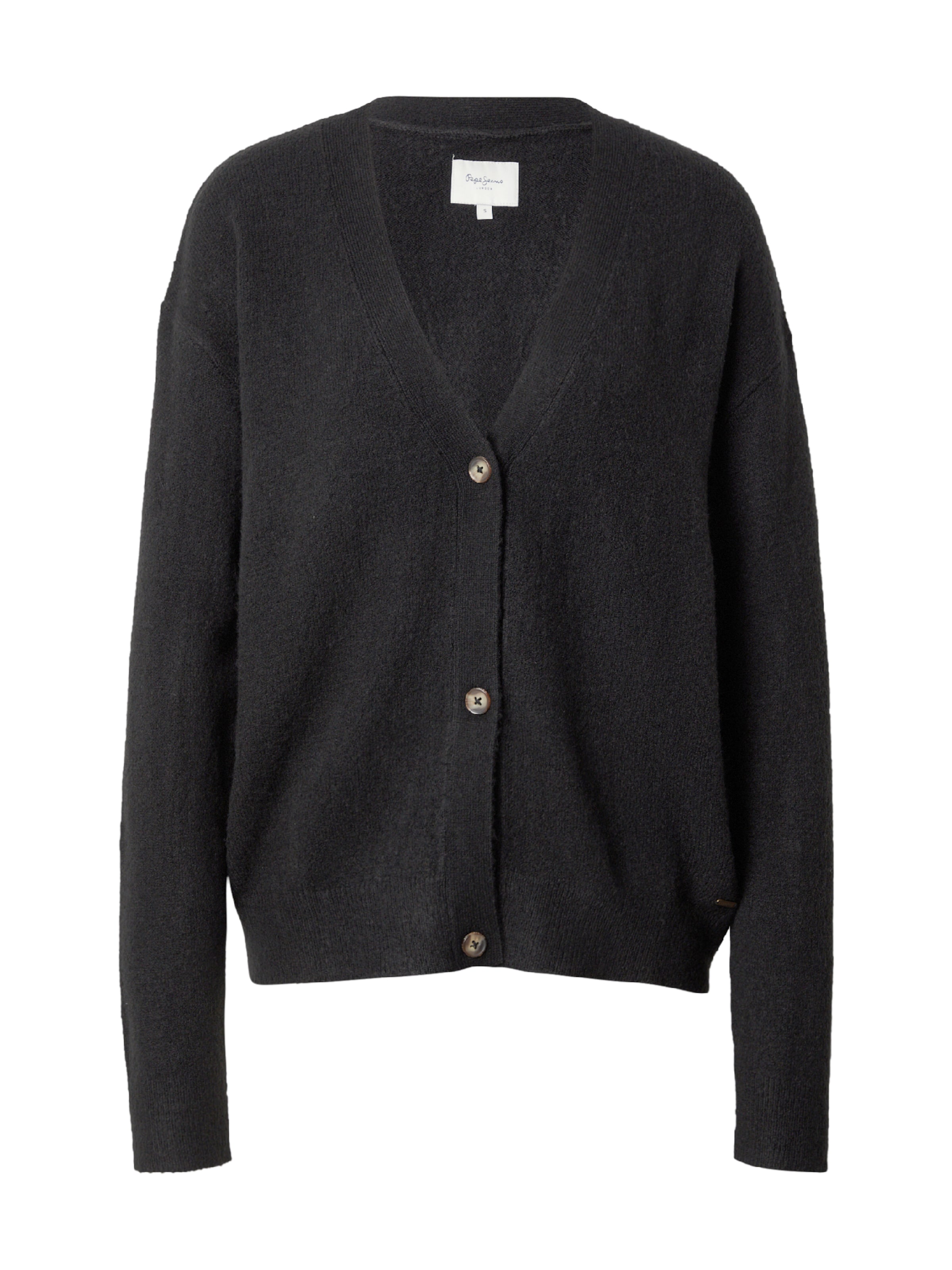 Pepe Jeans Kardigan w kolorze czarny: przód