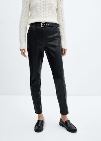 Regular Pantalon 'Anita' MANGO en noir : devant