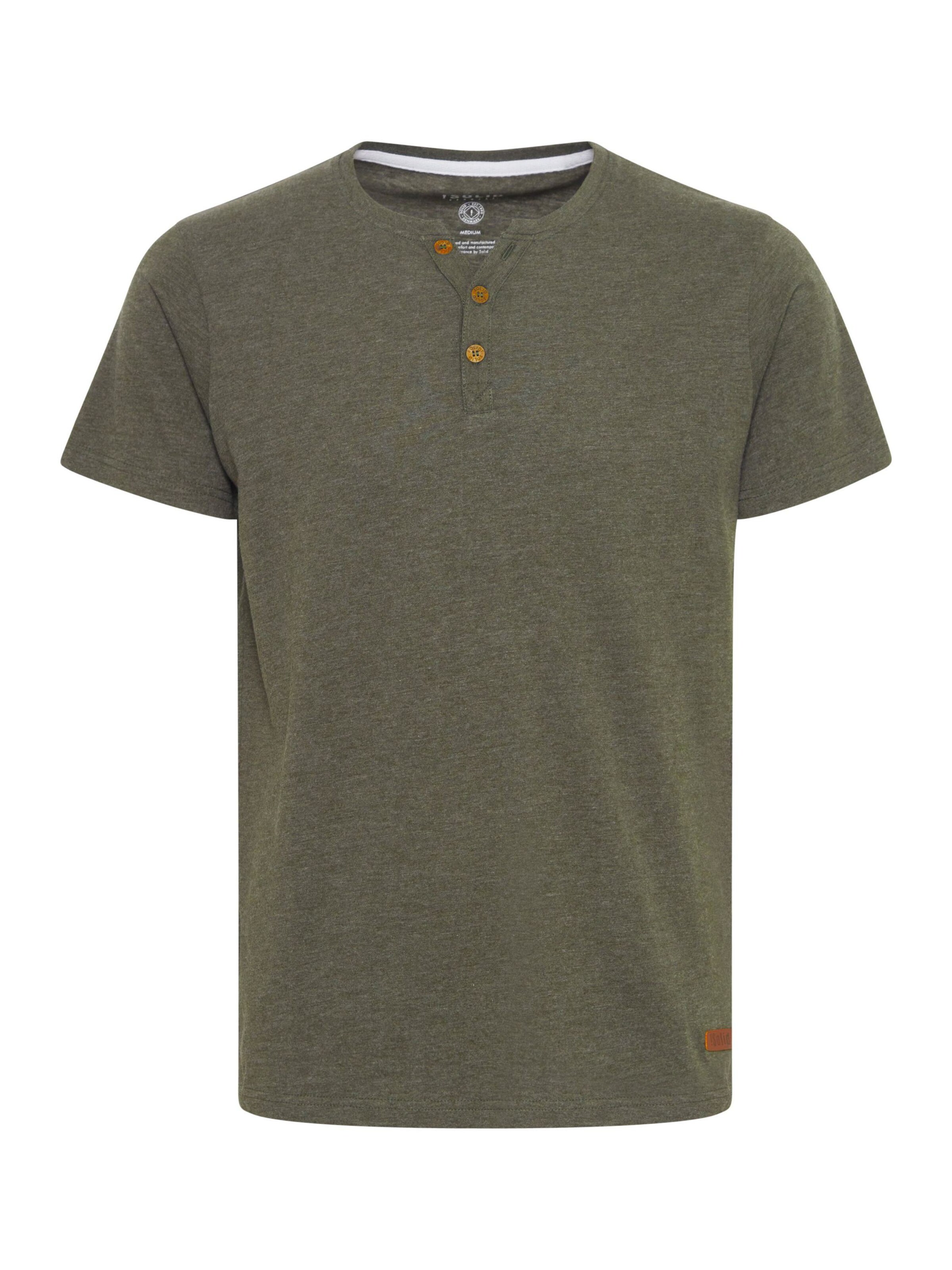 Maglietta 'Volker' di !Solid in verde: frontale