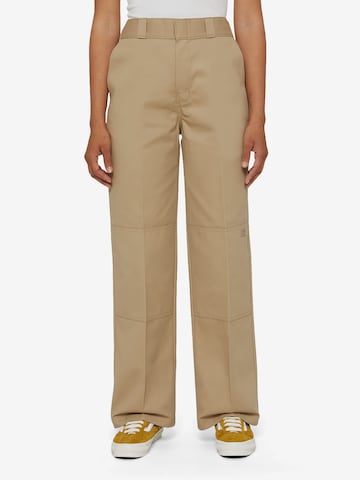 DICKIES - regular Pantalón de pinzas en beige: frente