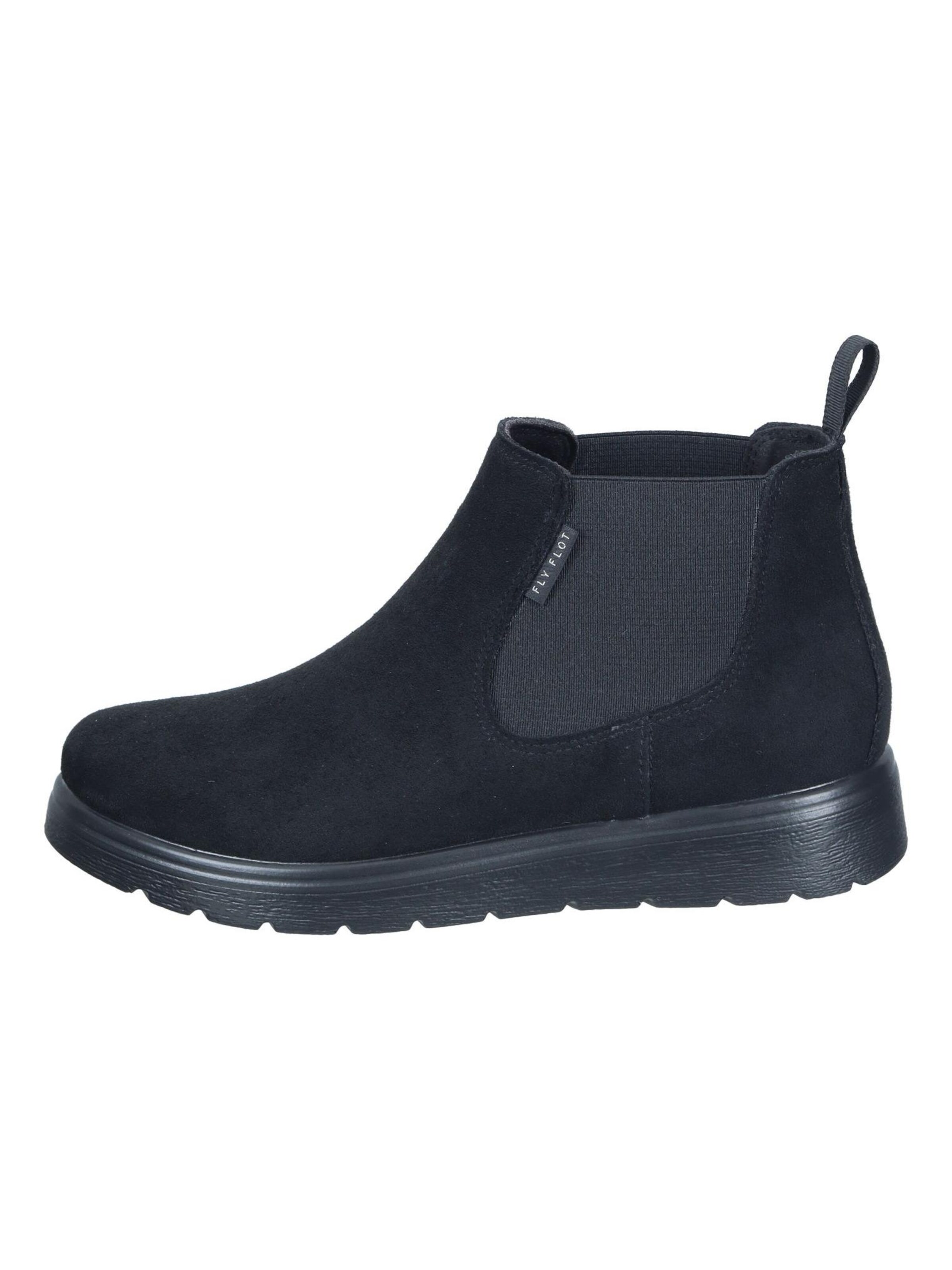 FLY FLOT Ankle Boots in Black
