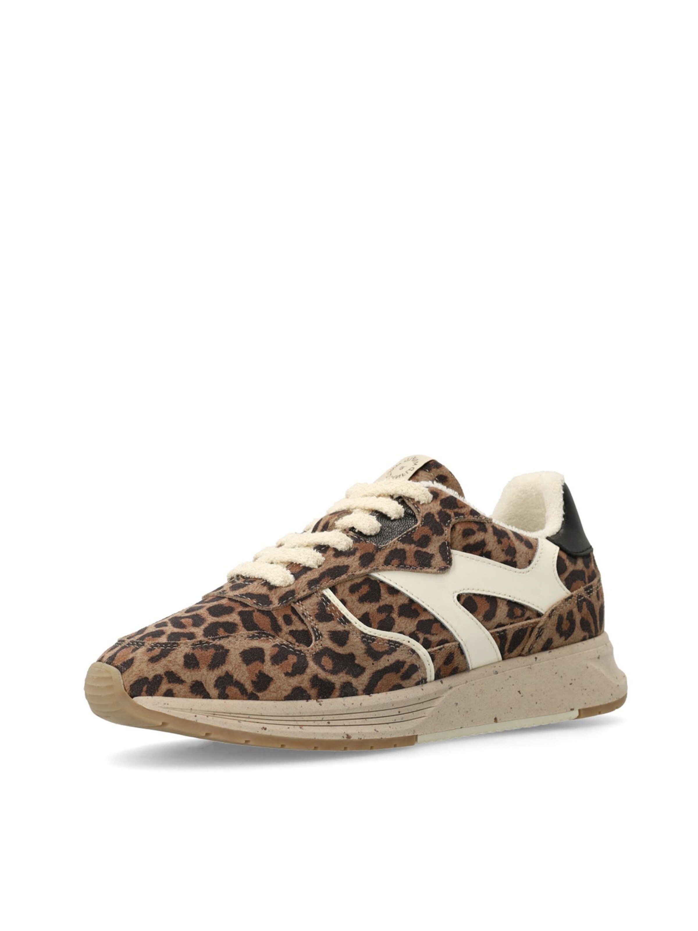 Baskets basses MANFIELD en beige : devant