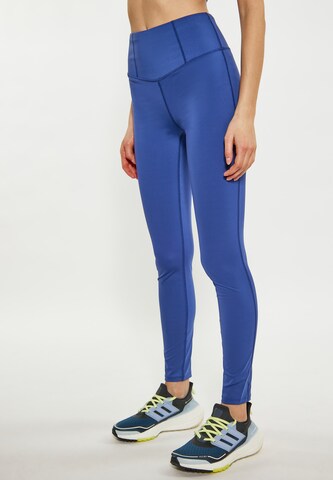 myMo ATHLSR Skinny Sportbroek in Blauw: voorkant