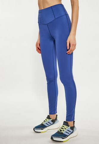 myMo ATHLSR Skinny Workout Pants in Blue: front