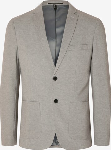 SELECTED HOMME - Ajuste estrecho Chaqueta saco 'Delon' en gris: frente