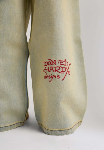 Ed Hardy Свободный крой Джинсы в Синий