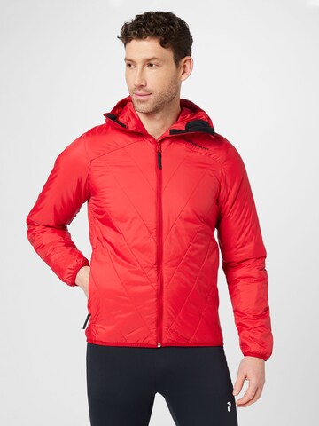 Veste outdoor PEAK PERFORMANCE en rouge : devant