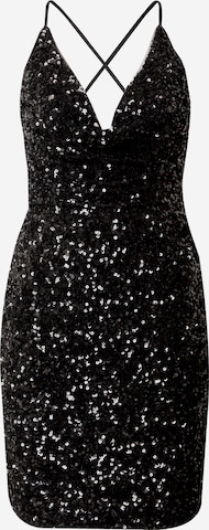 Laona Cocktail Dress in Black: front