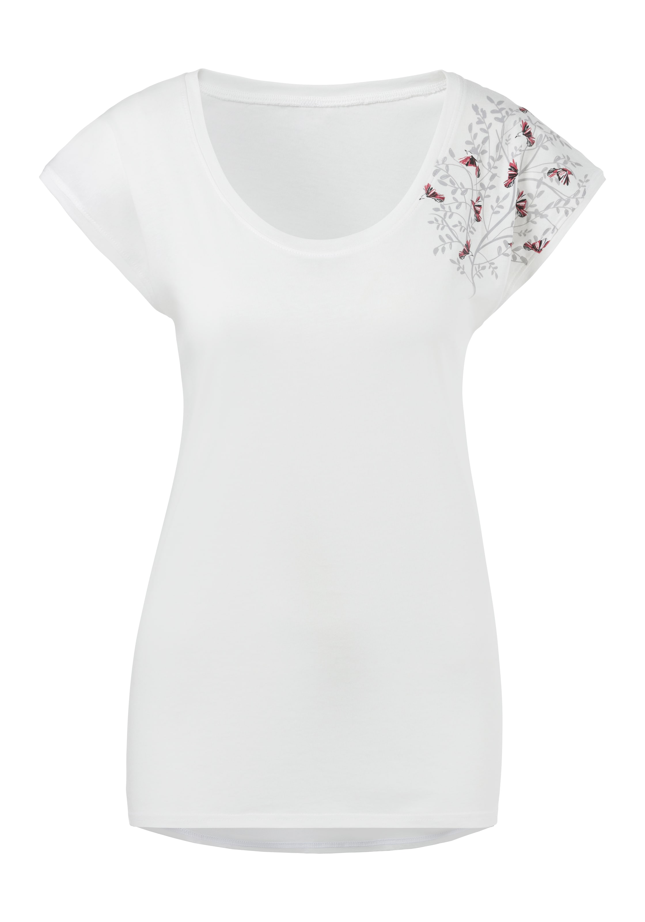 BEACH TIME Shirt 'Beach Time' in White: front