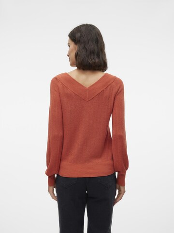 VERO MODA Sweater 'VMNewLexsun' in Red