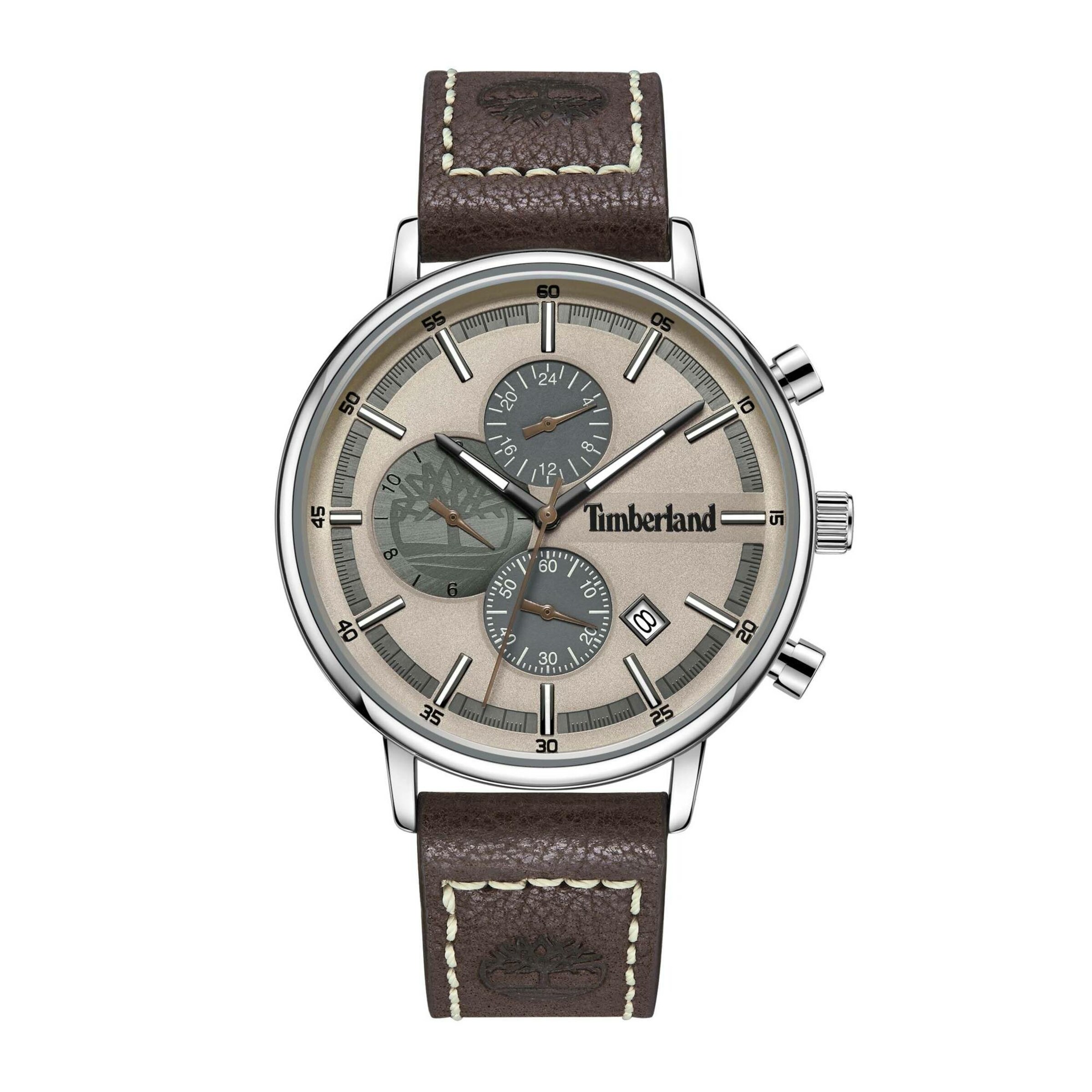 TIMBERLAND Analoog horloge in Bruin: voorkant