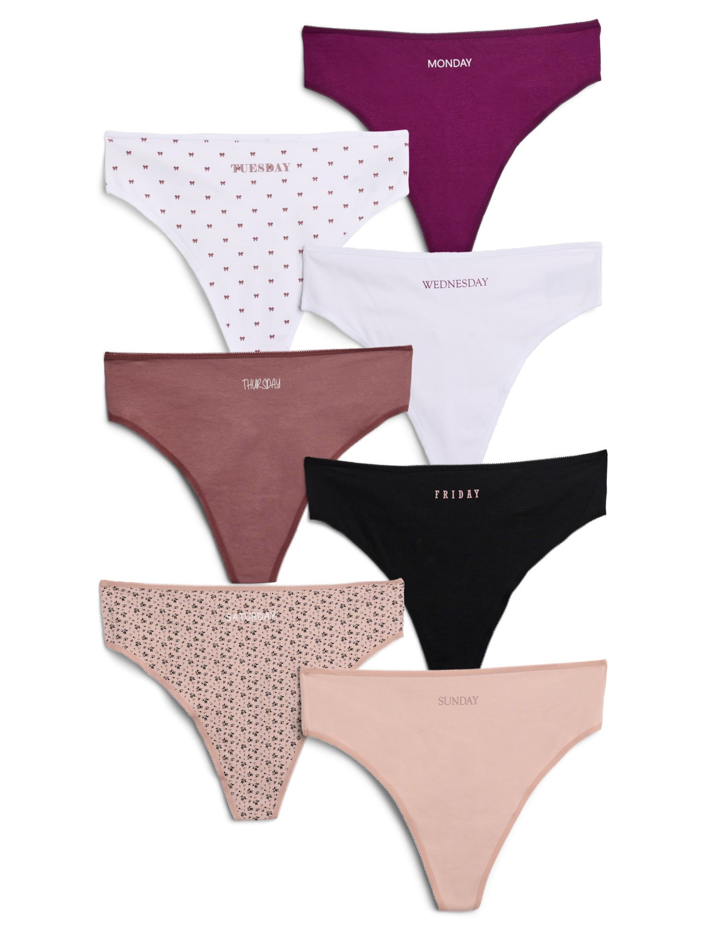 Devoted by Zizzi String 'LWEEK' in Gemengde kleuren: voorkant