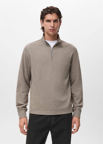 MANGO MAN Sweatshirt 'Shangai' in Beige: Vorderseite