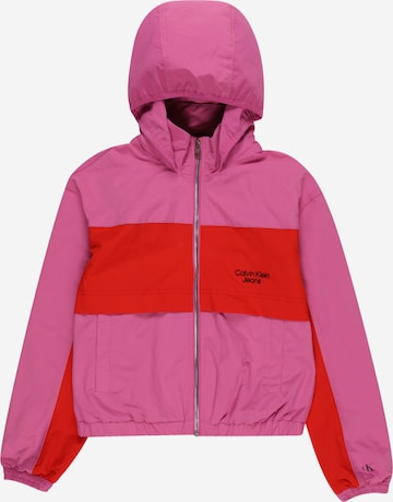 Calvin Klein Jeans Jacke in Pink: predná strana