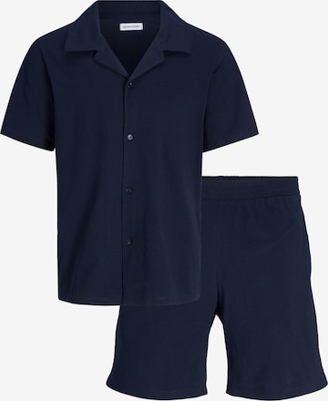 JACK & JONES Pyjama kort 'MATTHEW' in Blauw: voorkant