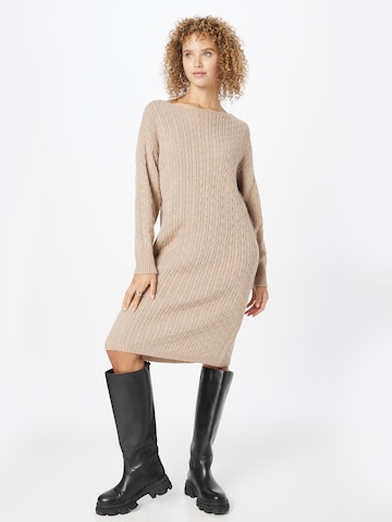 UNITED COLORS OF BENETTON Knit dress in Beige: front