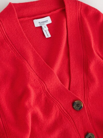Next Gebreid vest 'Premium' in Rood