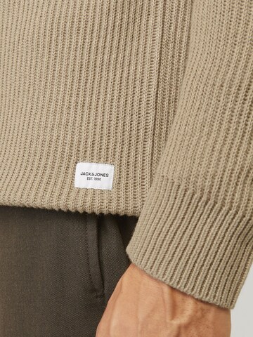 JACK & JONES Sweater 'JJPannel' in Beige