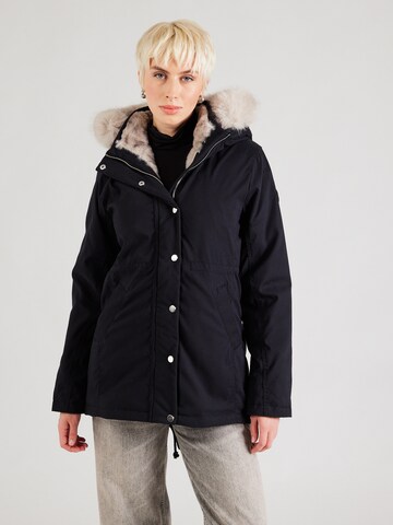 HOLLISTER Winter parka in Black: front