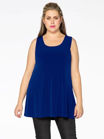 Yoek Top 'DOLCE' in Blue: front