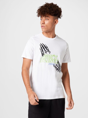 T-Shirt fonctionnel '4th Quarter' PUMA en blanc : devant