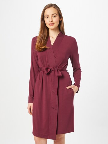 SCHIESSER Dressing Gown 'Selected' in Purple: front