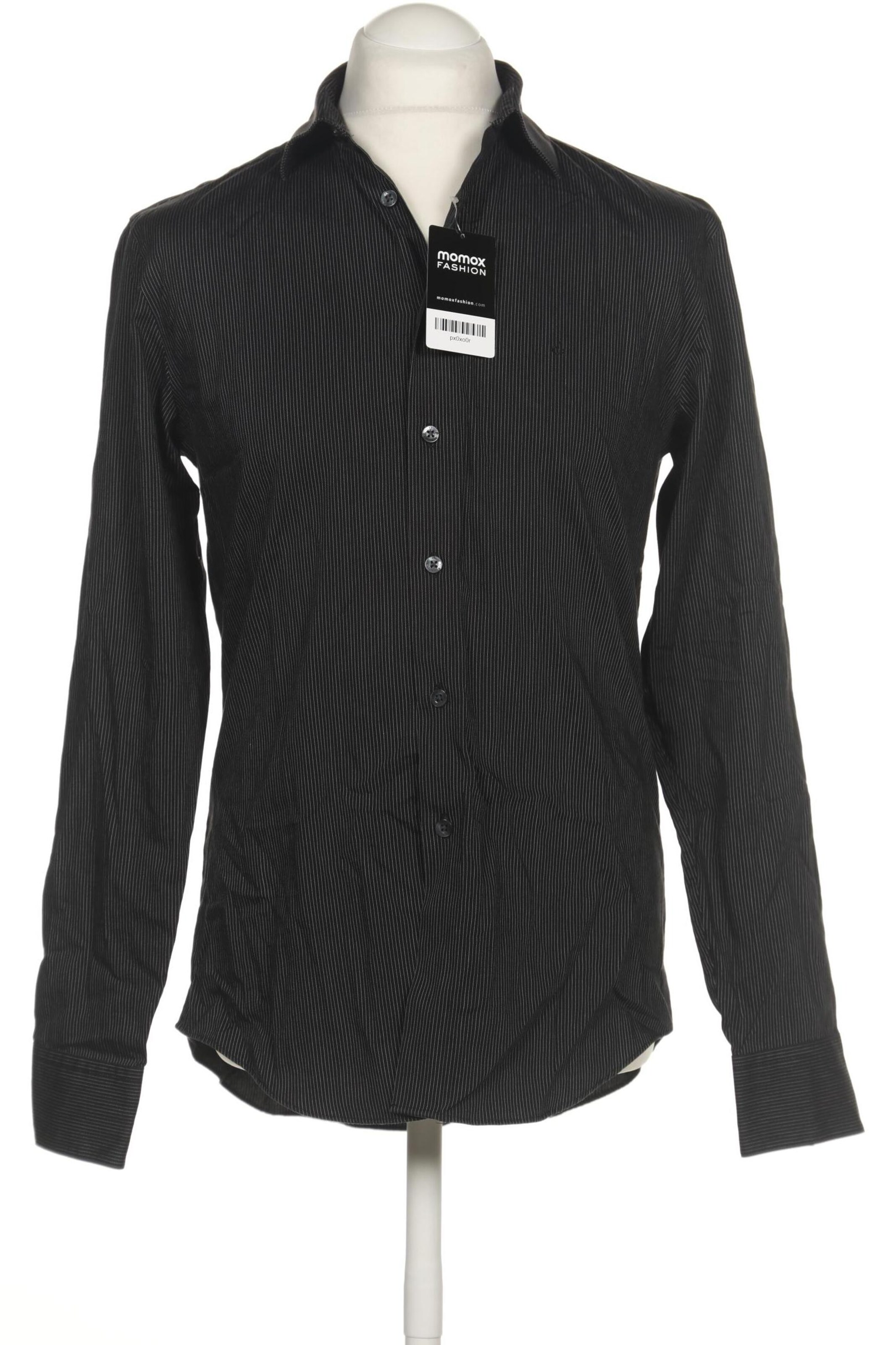 Calvin Klein Button Up Shirt in M in Black: front