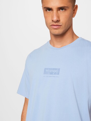 WRANGLER T-Shirt in Blau