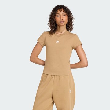 Maglietta 'Essentials' di ADIDAS ORIGINALS in marrone: frontale