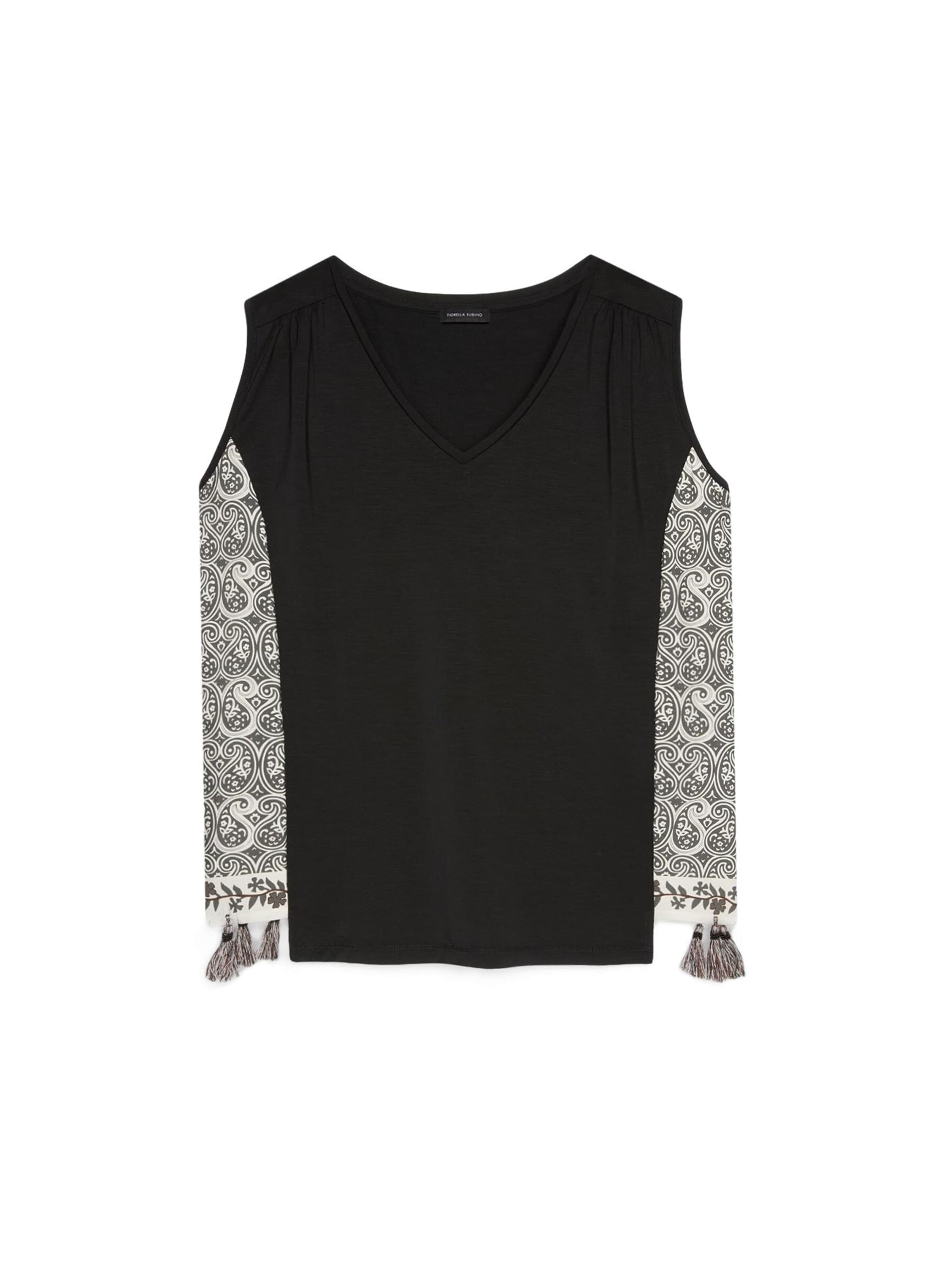 Fiorella Rubino Top in Zwart: voorkant