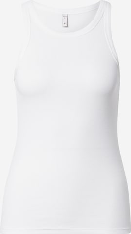 Top di PULZ Jeans in bianco: frontale