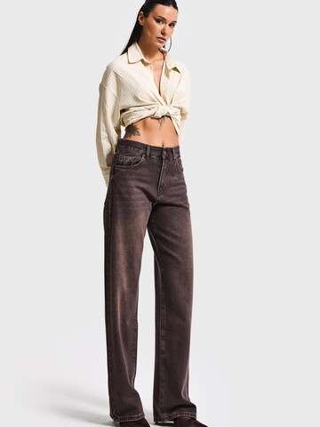 IT'S BASIC Loosefit Jeans 'SOFIA Loose High Rise Jeans' in Bruin