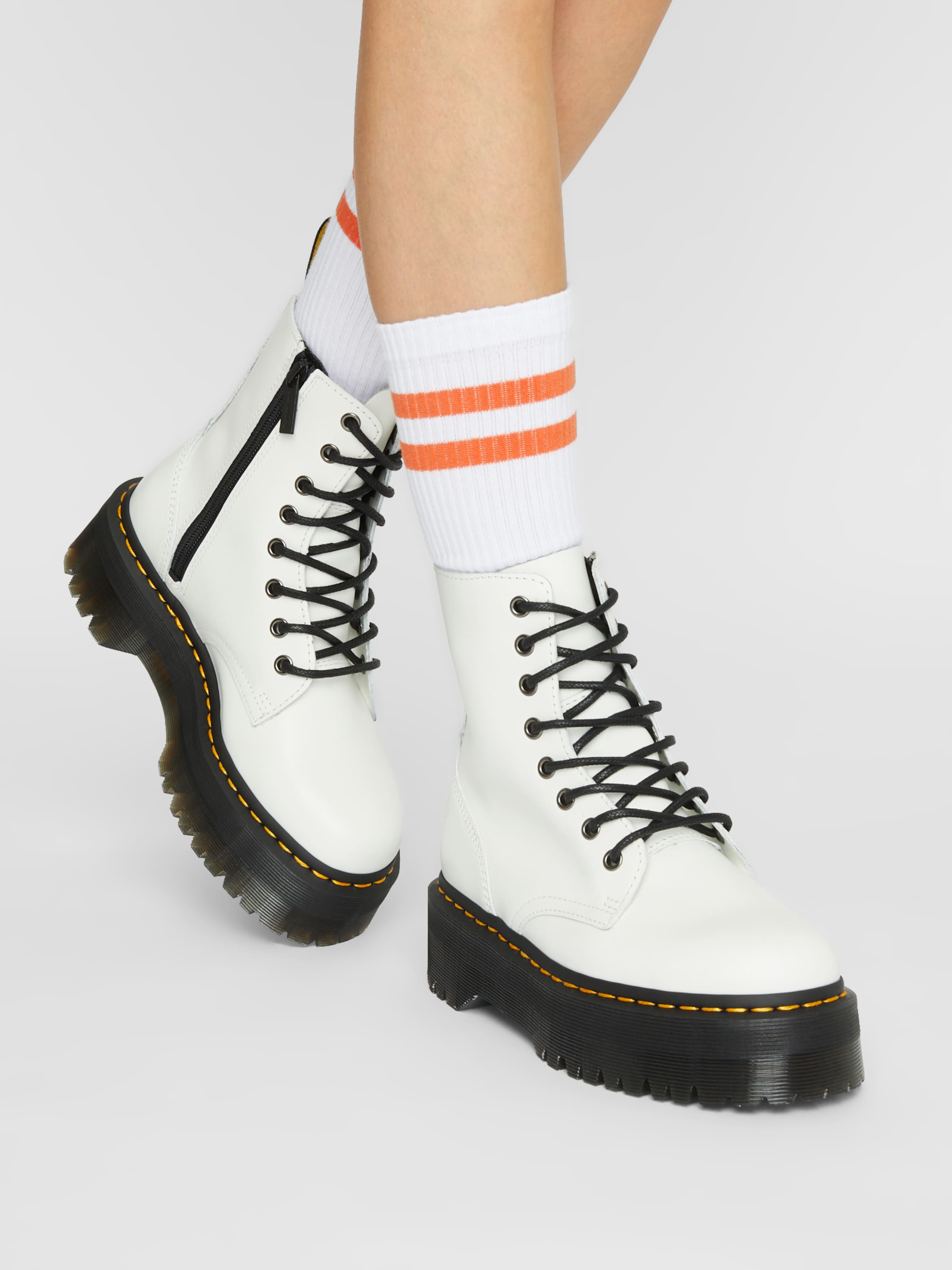 Dr. Martens Lace Up Boots Jadon in White ABOUT YOU