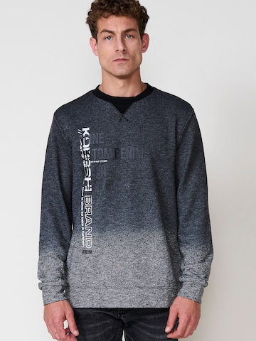 Sweat-shirt KOROSHI en noir : devant