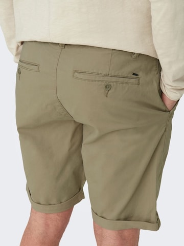 regular Pantaloni chino 'Peter' di Only & Sons in beige