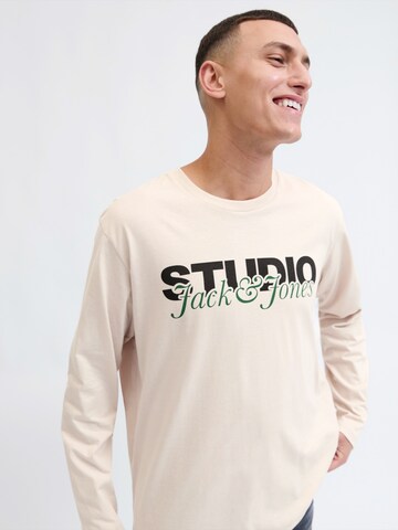 JACK & JONES Tričko 'JJYUKI' – béžová