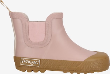 ZigZag Rubber Boots 'Aster' in Pink