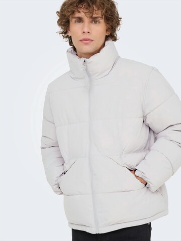 Veste d’hiver 'ONSPACK' Only & Sons en gris