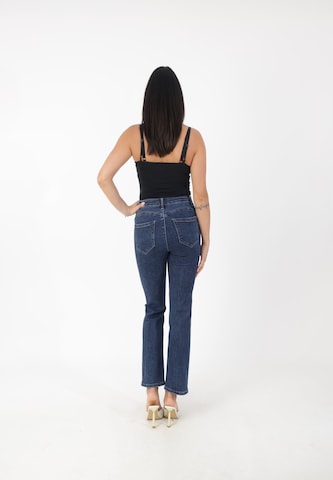 Elara Flared Jeans in Blue
