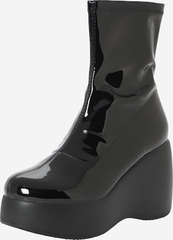 Nasty Gal Ankle Boots in Black: front