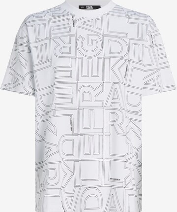 Karl Lagerfeld - Camiseta en blanco: frente