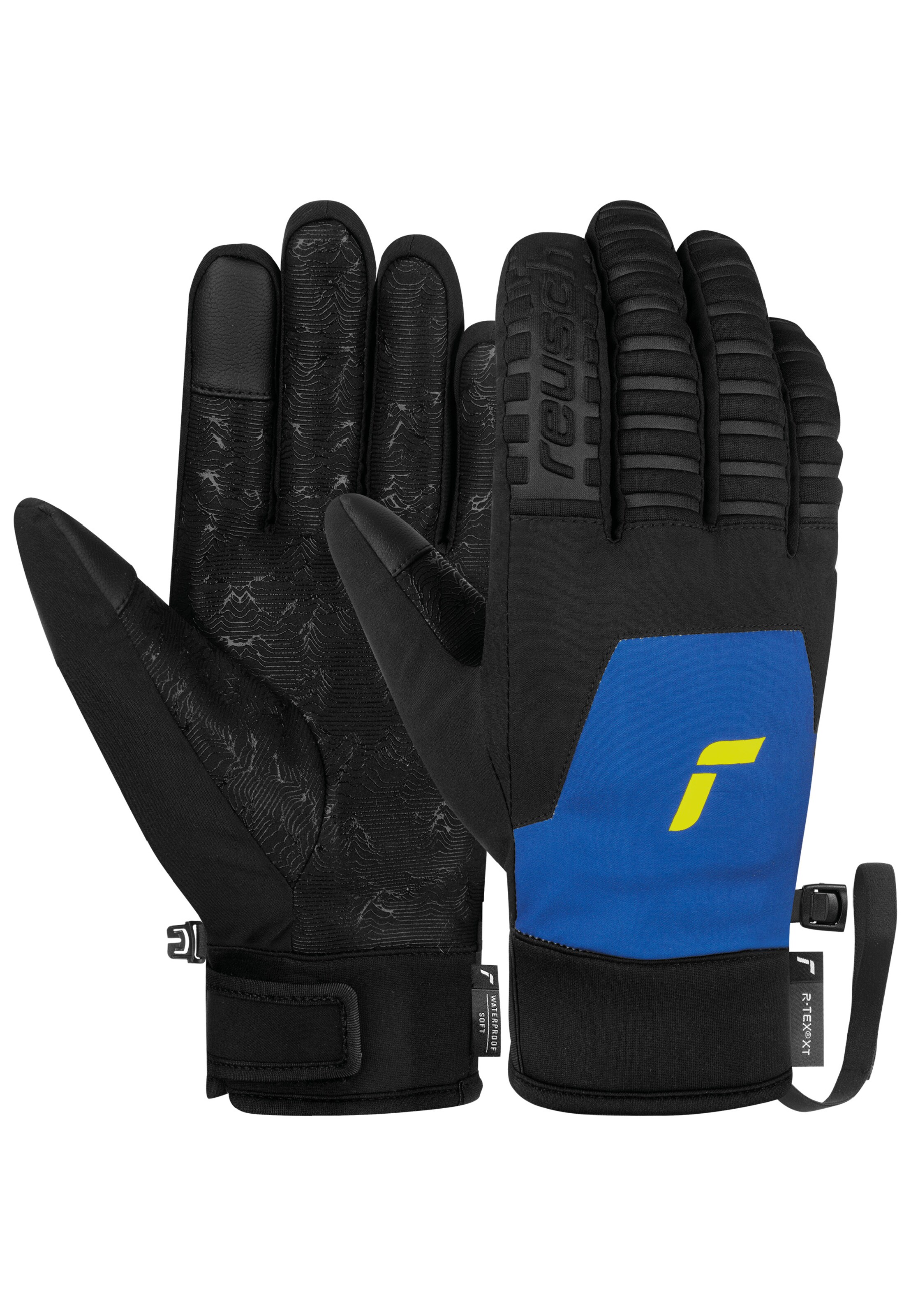 REUSCH Full finger gloves 'Raptor R-TEX XT TOUCH-TEC' in Blue: front
