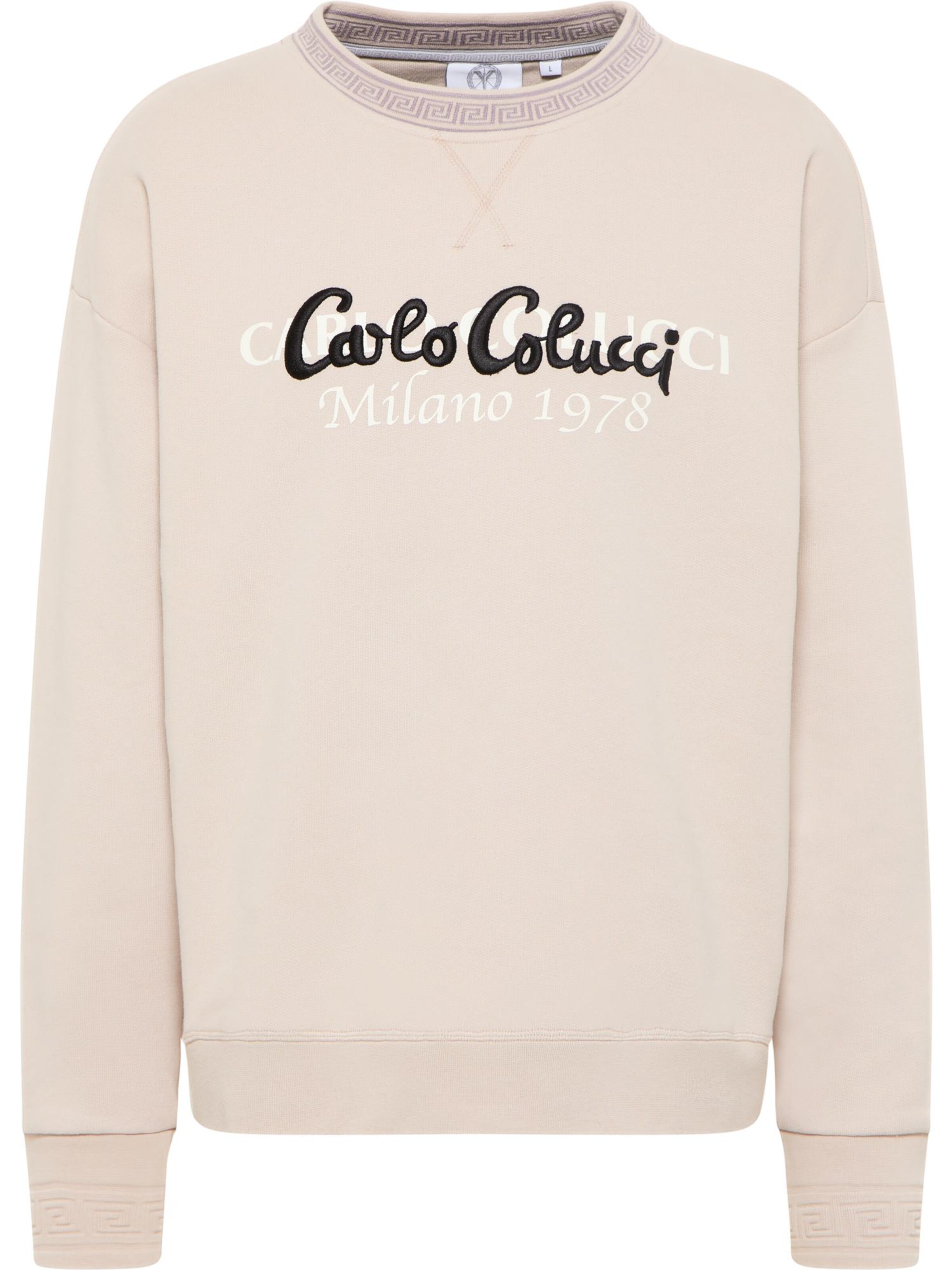Sweat-shirt 'De Tomas' Carlo Colucci en beige : devant