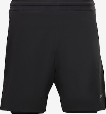 Regular Pantalon de sport Reebok en noir : devant