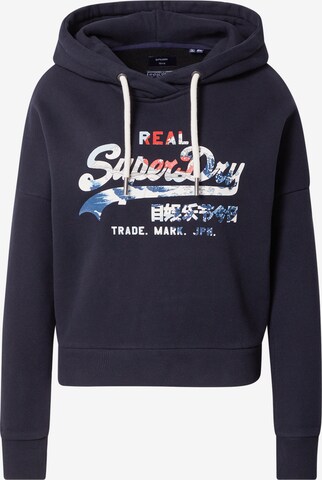 Superdry Sweatshirt in Blauw: voorkant