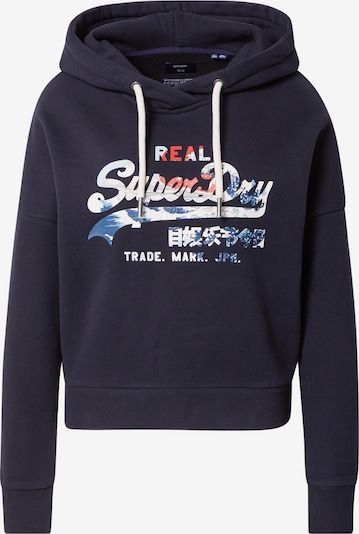 Superdry Sweatshirt in de kleur Navy / Rood / Wit, Productweergave