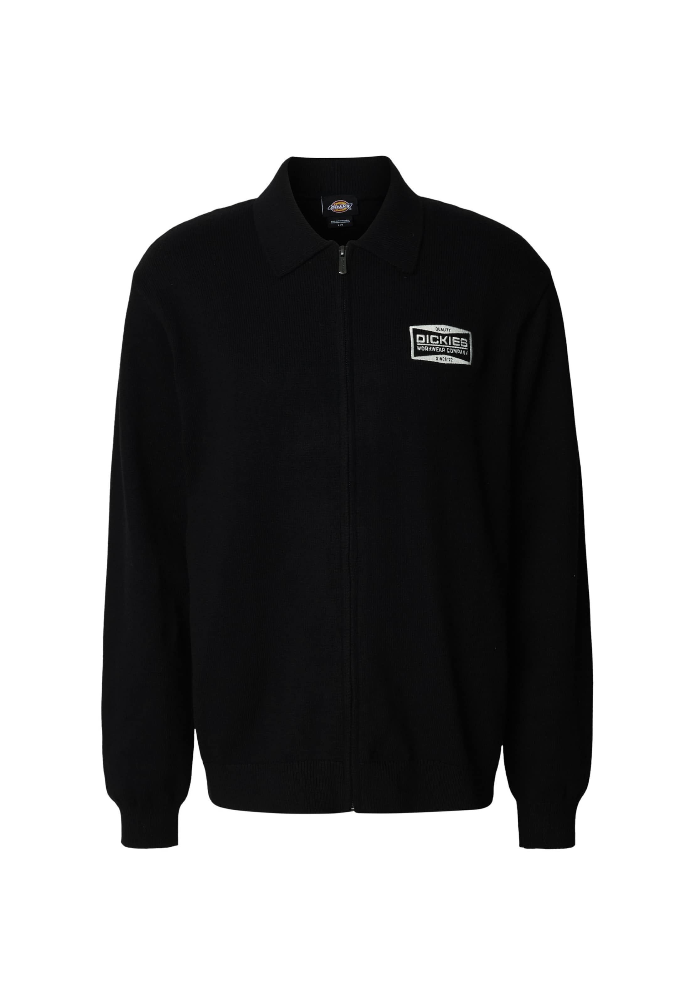 DICKIES Sweatjacke 'BOLIVAR' in Schwarz: Vorderseite