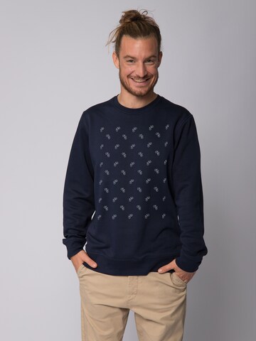 Sweat-shirt 'Fahrräder' Watapparel en bleu
