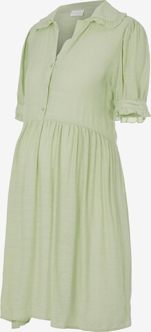 MAMALICIOUS Košilové šaty 'Evanga' – zelená: přední strana
